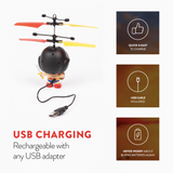 DC Superheroes 3.5" UFO Helicopter Series – Motion Sensor Flying Figures