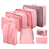 8-Piece Fashion Travel Storage & Packing Cubes Set – Portable Luggage Organizers with Zippers