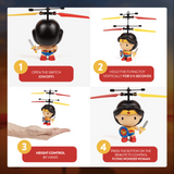 DC Superheroes 3.5" UFO Helicopter Series – Motion Sensor Flying Figures