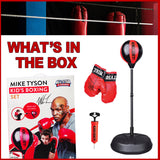 Kids Boxing Set with Gloves & Reflex Bag – Adjustable Height Stand