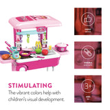Lil’ Chef Suitcase Playset – 37 Piece Kids Cooking & Kitchen Role-Play Kit