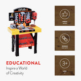 Big Boys Tool & Workbench Playset – 54 Piece Kids Construction Kit