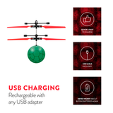 Nickelodeon TMNT Raphael Flying Figure IR UFO Ball Helicopter