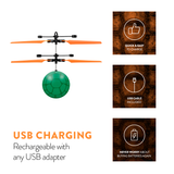 Nickelodeon TMNT Michelangelo IR UFO Ball Helicopter