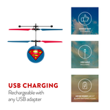 DC Justice League Superman IR UFO Ball Helicopter