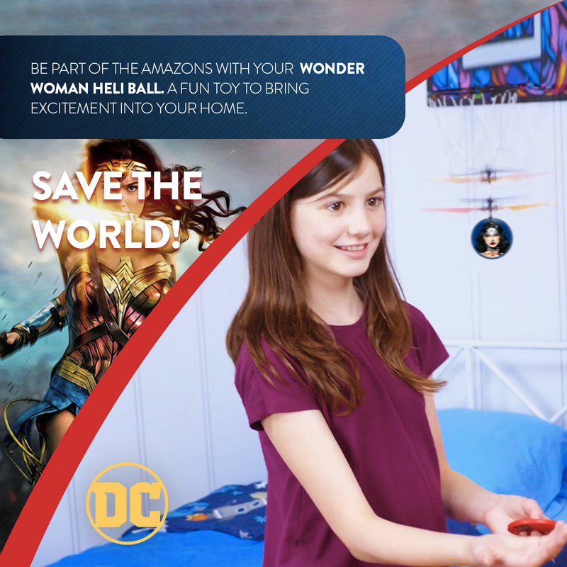DC Justice League Wonder Woman IR UFO Ball Helicopter