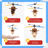 Pixar Toy Story Emoji Woody IR UFO Ball Helicopter