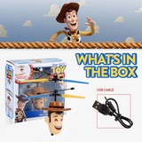 Pixar Toy Story Emoji Woody IR UFO Ball Helicopter