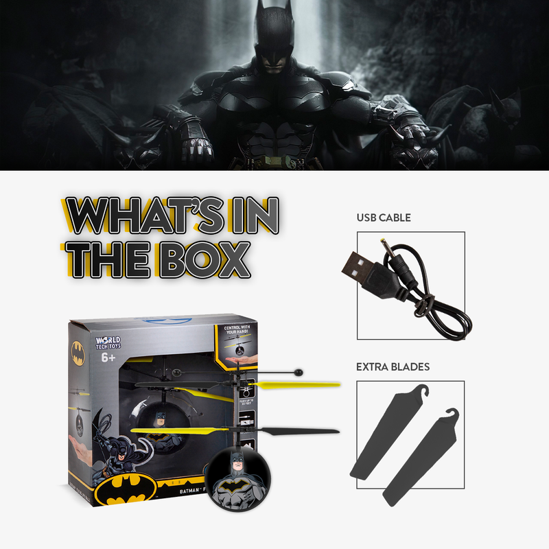 DC Justice League Batman IR UFO Ball Helicopter