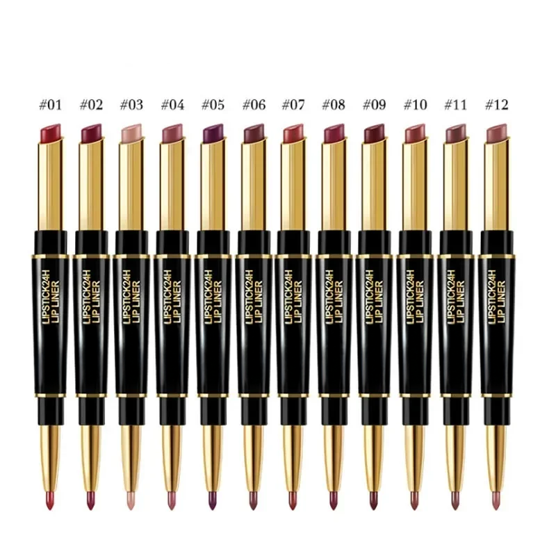 2-in-1 Waterproof Lipstick + Lip Liner