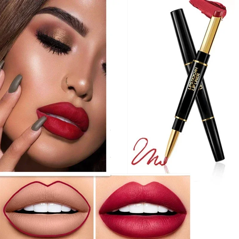 2-in-1 Waterproof Lipstick + Lip Liner