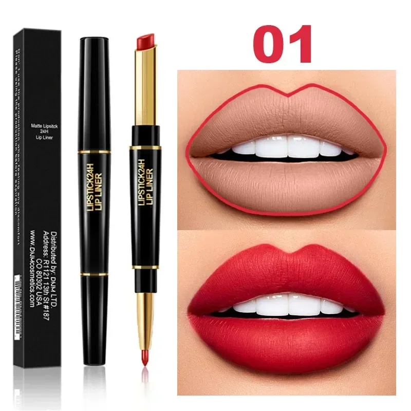 2-in-1 Waterproof Lipstick + Lip Liner