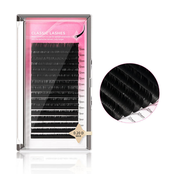 3D Faux Mink Cluster Lashes – D/C Curl Mixed Set (9–15mm)