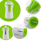 Handheld Spiral Vegetable & Fruit Slicer – Adjustable Kitchen Tool
