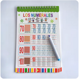 Spanish Numbers 1–100 Tracing Workbook – Dry Erase Handwriting Practice Book for Kids & Homeschool Learning