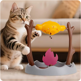 Interactive Cat Snack Puzzle Toy – Spinning Slow Feeder with Grilled Fish Design