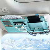 Car Sun Visor Organizer – Multi-Pocket Storage for Sunglasses, Cards, and Phone