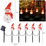 Solar Snowman Garden Pathway Lights – Outdoor Christmas Decoration