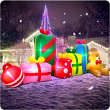 Christmas Inflatable Outdoor Decorations – LED Light-Up Centerpieces