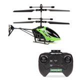 Hornet Glow in the Dark 2CH IR Helicopter – Mini Remote Control Indoor Chopper with LED Lights and USB Recharge