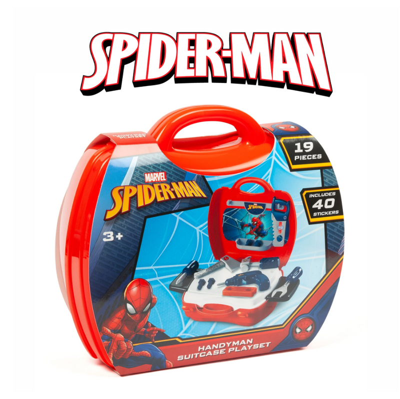 [Marvel] Spider-Man Handyman Suitcase – 19 Piece Tool Kit