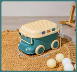 Large Kids Toy Box with Wheels – Rolling Storage Bin