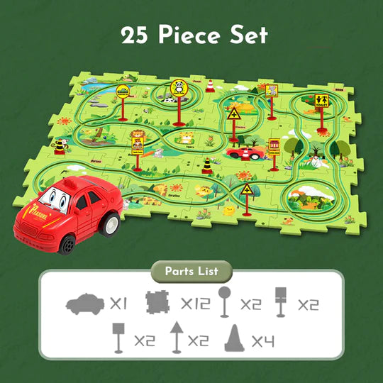 PuzzleRacer™ Kid's Car Track