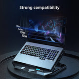 Silent Gaming Laptop Cooling Stand with Adjustable Bracket