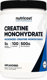 Nutricost Micronized Creatine Monohydrate Powder