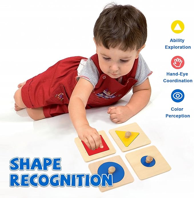 Montessori Baby Toys – Colorful Shape Puzzles