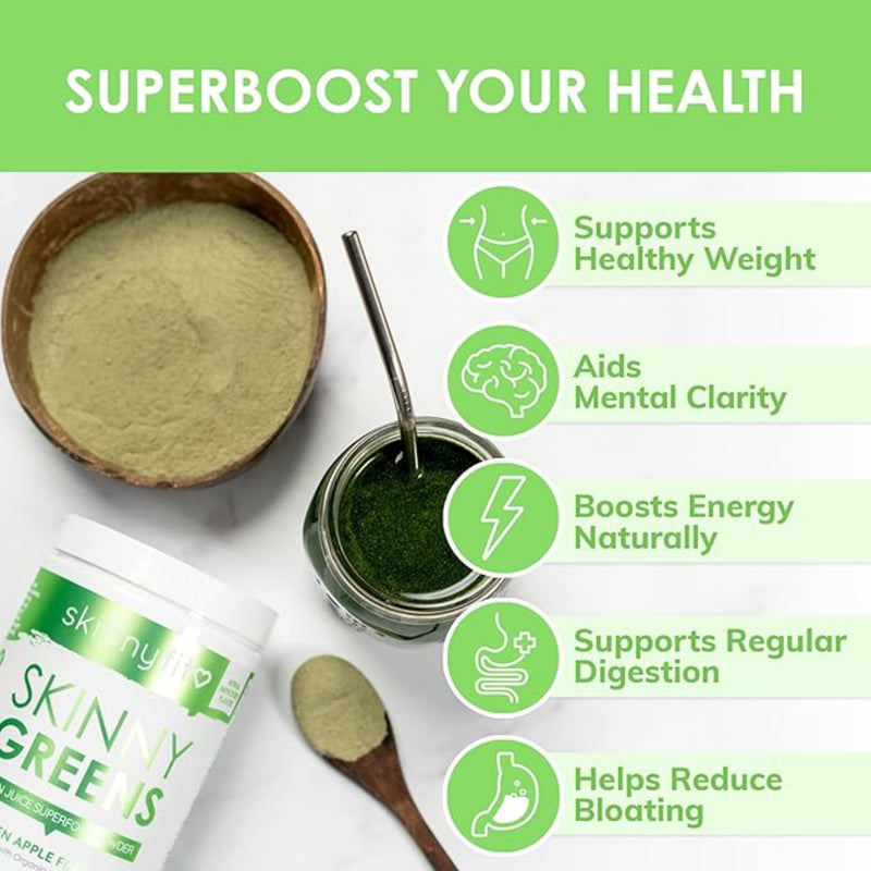 Skinny Greens™ Green Apple – Green Juice Superfood Powder