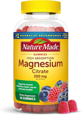 Nature Made High Absorption Magnesium Citrate Gummies – 200 mg