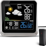 Home Weather Station & Indoor/Outdoor Thermometer Wireless – Weather Forecast, Barometer & Moon Phase Display