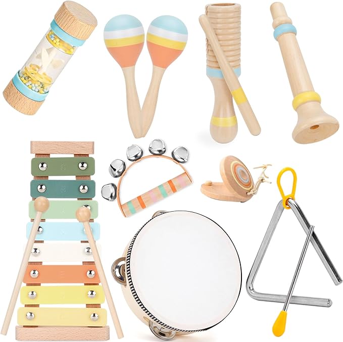 Baby Musical Instruments Set – Wooden Montessori Toys