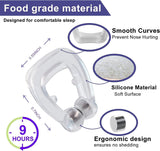 Magnetic Anti-Snore Nose Clip – Reusable Silicone Nasal Dilator