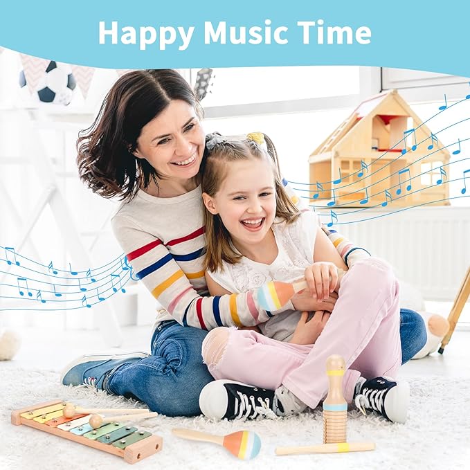 Baby Musical Instruments Set – Wooden Montessori Toys