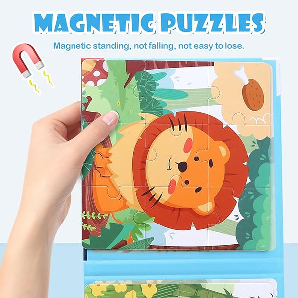 3-in-1 Magnetic Animal Puzzle Book