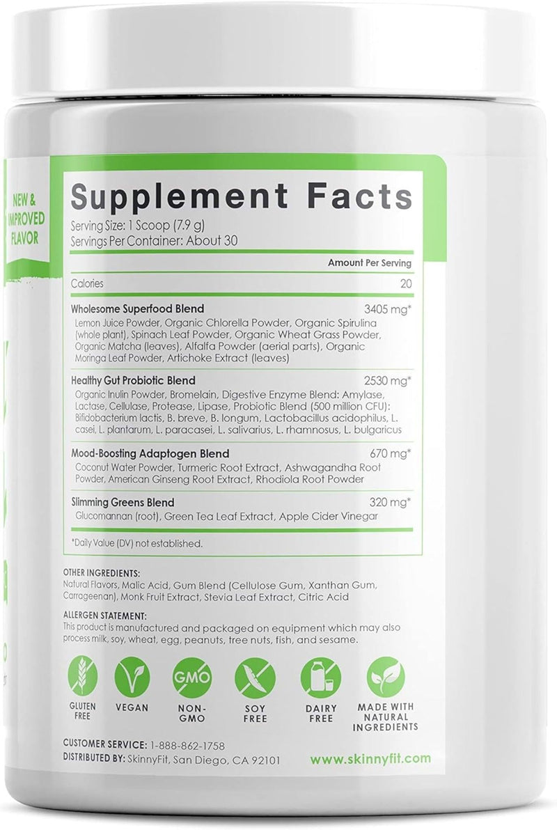 Skinny Greens™ Green Apple – Green Juice Superfood Powder