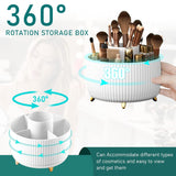 360° Rotating Makeup Organizer – Desktop Storage Stand