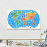 Kids' World Map Floor Puzzle