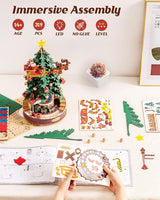 Christmas Melody Tree Music Box – 3D Wooden Puzzle with Light