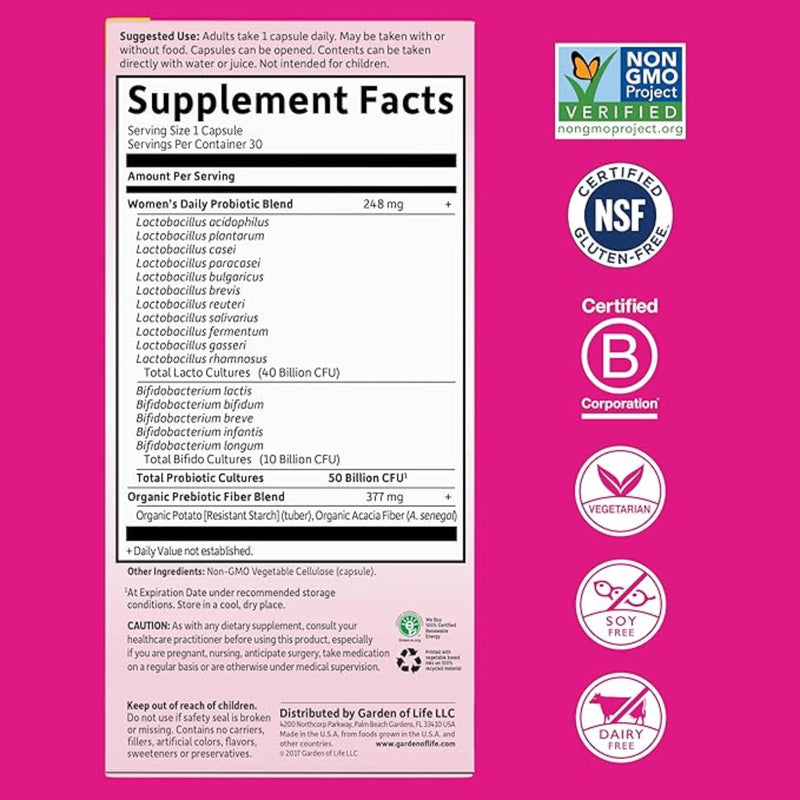 Garden of Life Dr. Formulated Probiotics for Women