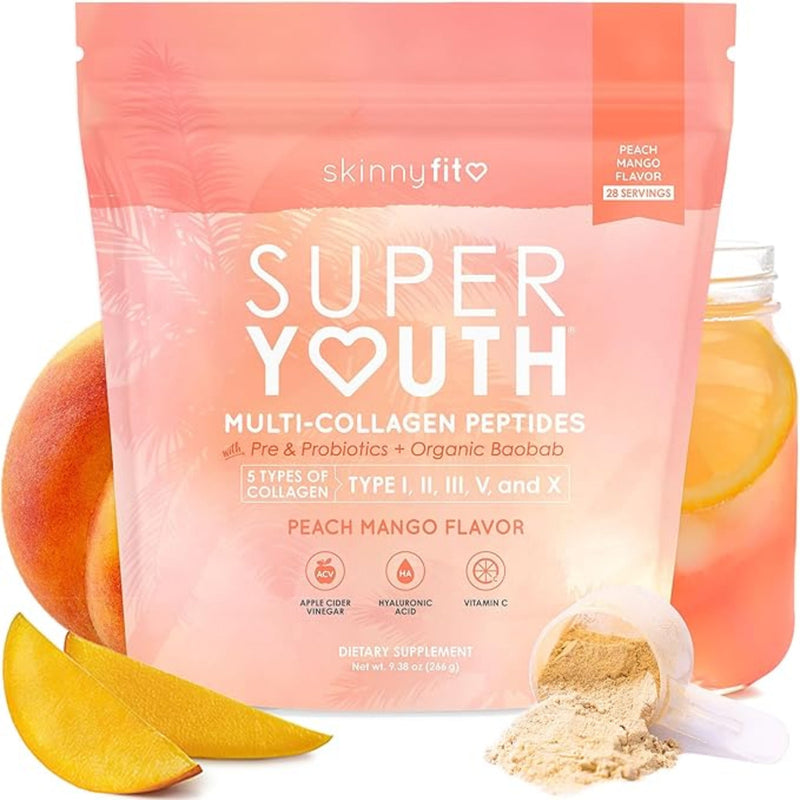 SkinnyFit Super Youth – Peach Mango Multi‑Collagen Powder