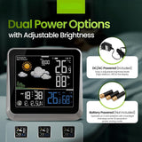 Home Weather Station & Indoor/Outdoor Thermometer Wireless – Weather Forecast, Barometer & Moon Phase Display