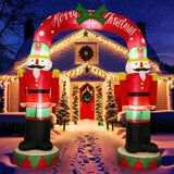 8FT Inflatable Nutcracker Archway – Giant Outdoor Christmas Entrance Decoration