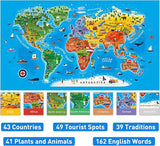 Kids' World Map Floor Puzzle