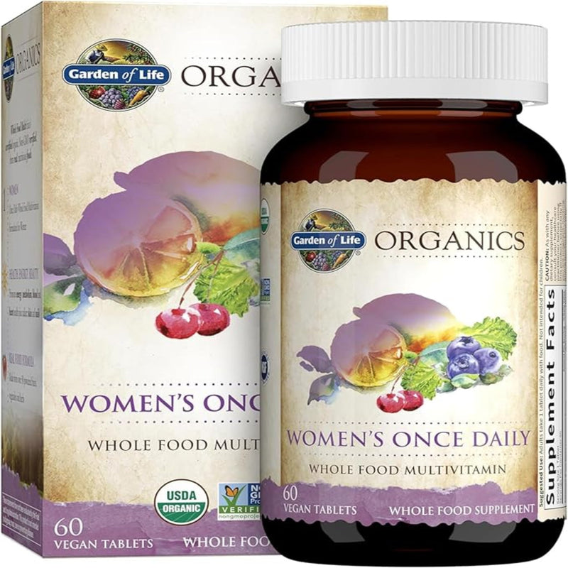 Garden of Life Organics • Women's Once Daily Multi (60 Tablets)