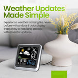 Home Weather Station & Indoor/Outdoor Thermometer Wireless – Weather Forecast, Barometer & Moon Phase Display