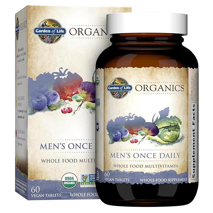 Garden of Life Once Daily Whole Food Multivitamin for Men