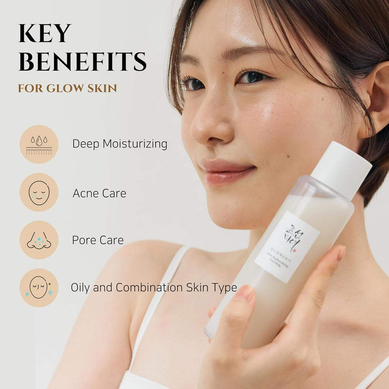 BoJ Glow Replenishing Rice Milk Toner Essence – Korean Skincare Hydrating Serum for Radiant Skin, Made in Korea